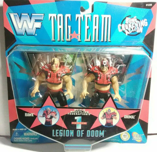 1997 WWF Jakks Pacific Tag Team Series 1 Legion of Doom: Hawk & Animal Action & Toy Figures PWcatalog