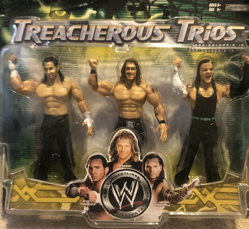 WWE Jakks Pacific Treacherous Trios 10 Matt Hardy, Edge & Jeff Hardy Action & Toy Figures PWcatalog