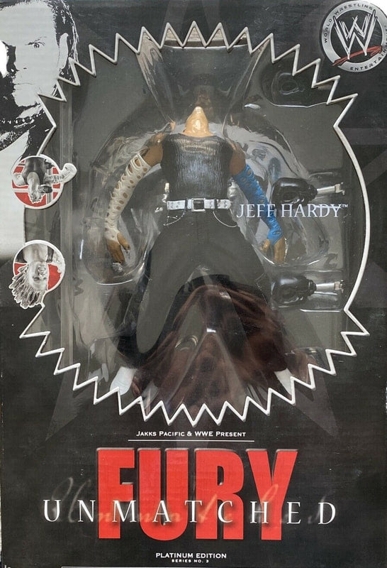 WWE Jakks Pacific Unmatched Fury 3 Jeff Hardy Action & Toy Figures PWcatalog