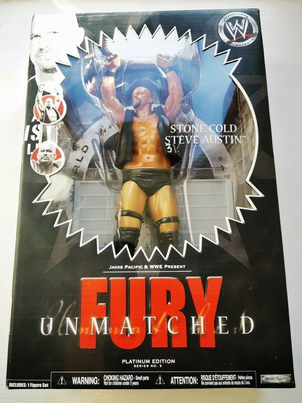 WWE Jakks Pacific Unmatched Fury 5 Stone Cold Steve Austin Action & Toy Figures PWcatalog