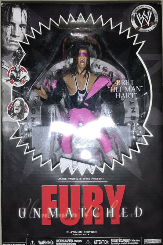 WWE Jakks Pacific Unmatched Fury 9 Bret "Hit Man" Hart Action & Toy Figures PWcatalog
