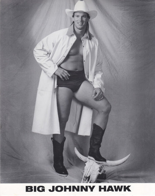 1990s GWF Vintage Big Johnny Hawk Promo Photo