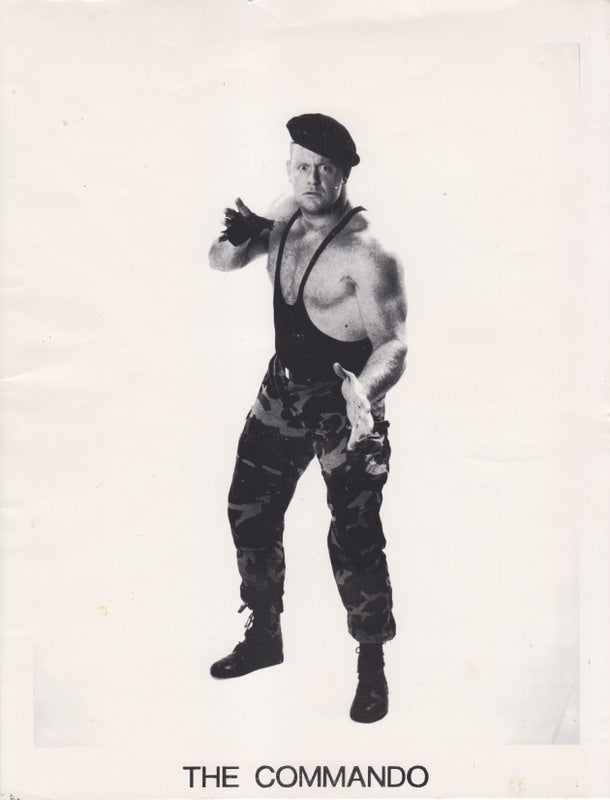1980's UWF Commando (Undertaker) 8.5x11 vintage Promo Photo PWcatalog