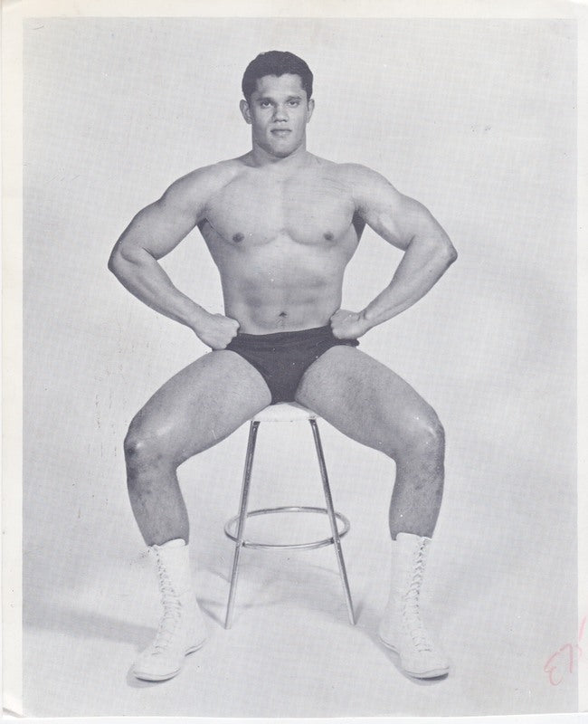 1960's AWA Victor Rivera vintage Roy Shire promotion Promo Photo PWcatalog