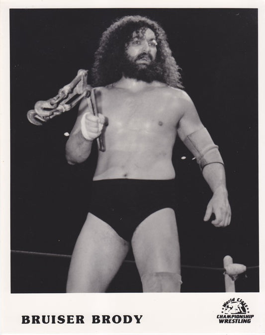1980s WCCW Vintage Bruiser Brody Promo Photo