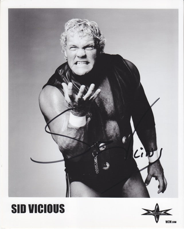 WCW Sid Vicious (signed) licensed PW Catalog