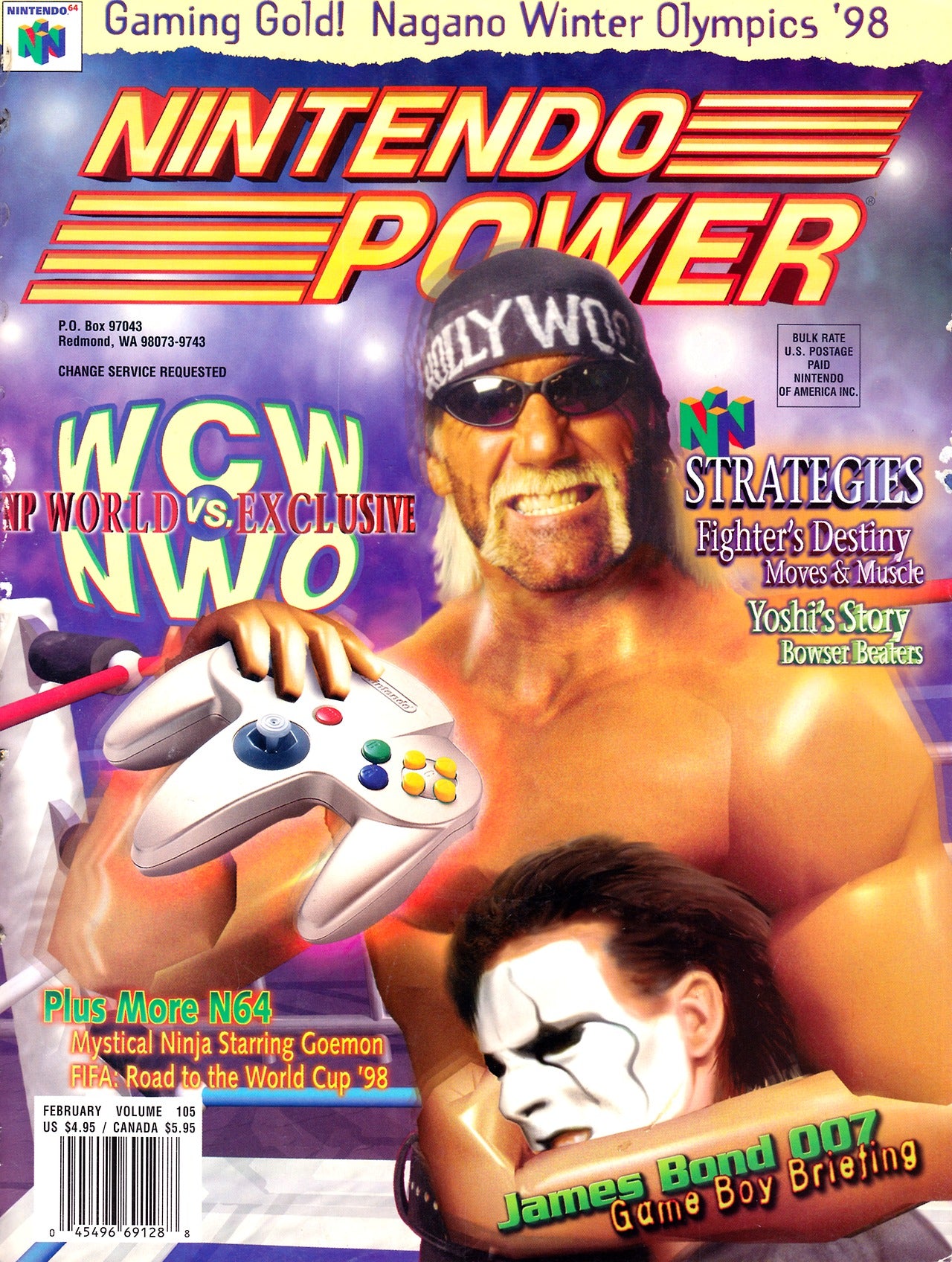 Nintendo Power Magazine Volume 105 1998 February Magazine PWcatalog
