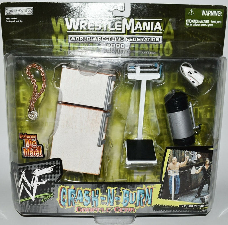 2000 WWF Jakks Pacific Grapple Gear Series 4: Crash 'N' Burn Action & Toy Figures PWcatalog