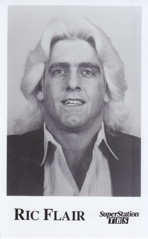 WTBS NWA CHAMPION Ric Flair vintage 5X8 PW Catalog
