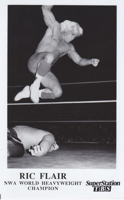 WTBS NWA CHAMPION Ric Flair vintage 5X8 PW Catalog