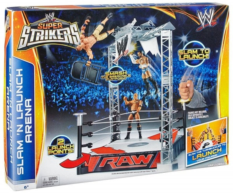 WWE Mattel Super Strikers Wrestling Rings & Playsets: Slam 'N' Launch Arena Action & Toy Figures PWcatalog