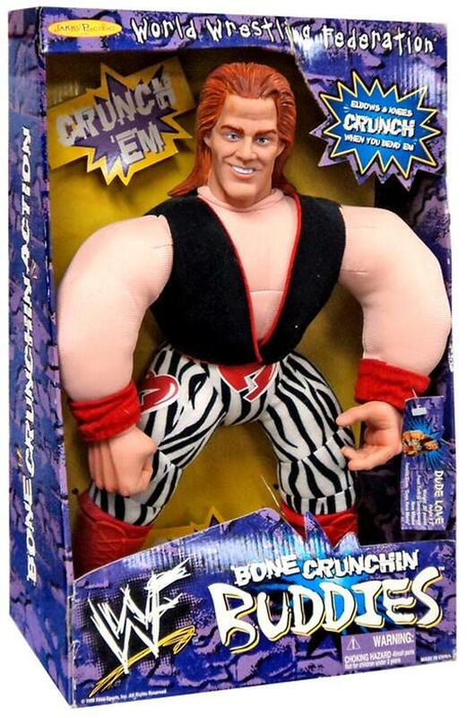 1998 WWF Jakks Pacific Bone Crunchin' Buddies Series 1 Shawn Michaels Action & Toy Figures PWcatalog