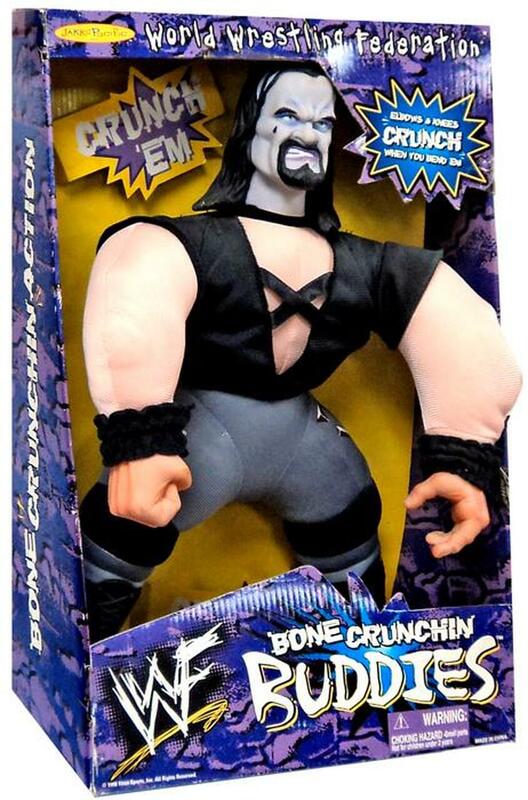 1998 WWF Jakks Pacific Bone Crunchin' Buddies Series 1 Undertaker Action & Toy Figures PWcatalog
