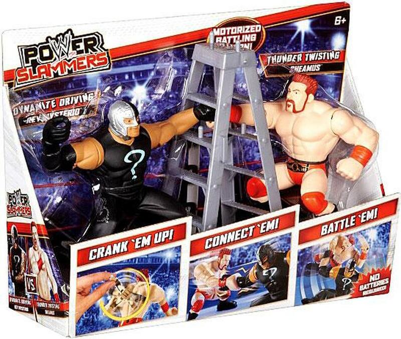 WWE Mattel Power Slammers 1 Dynamite Driving Rey Mysterio & Thunder Twisting Sheamus Action & Toy Figures PWcatalog