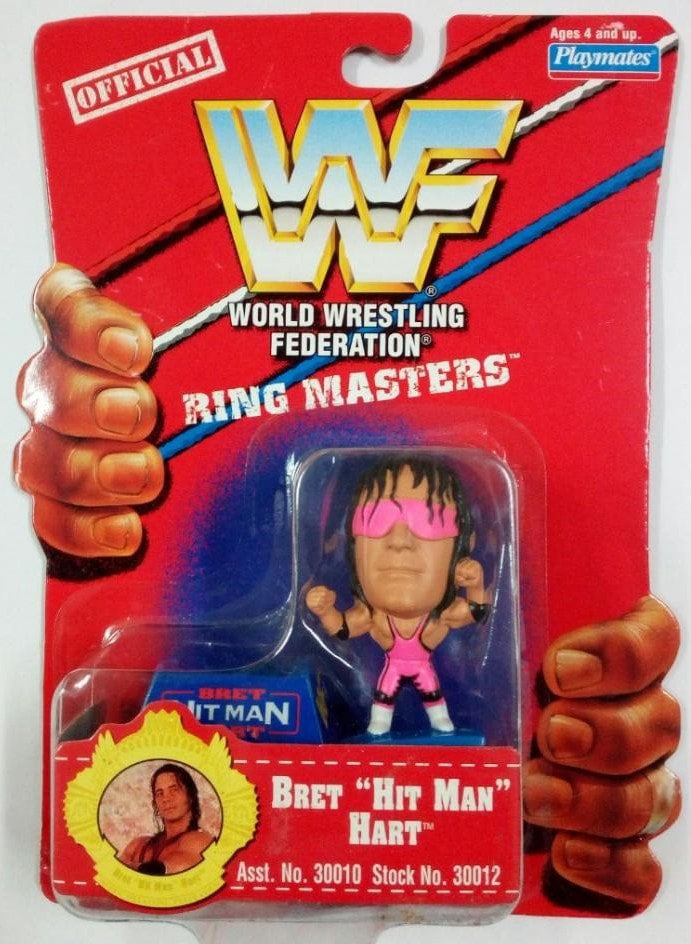 WWF Playmates Toys Ring Masters Bret "Hit Man" Hart Action & Toy Figures PWcatalog