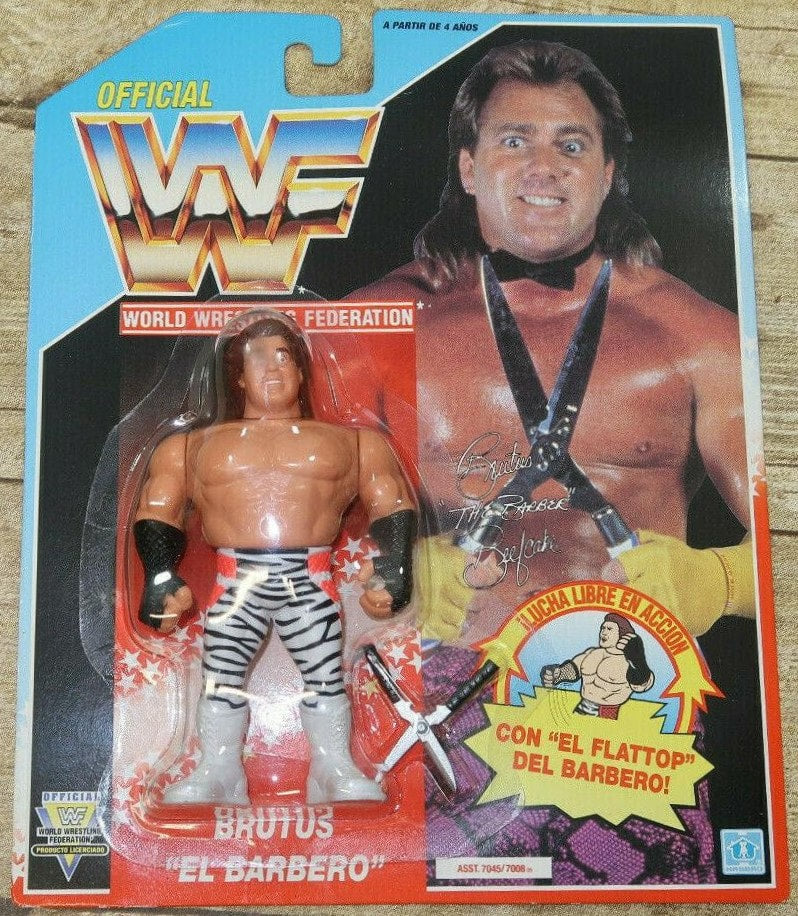 WWF Hasbro 3 Brutus "The Barber" Beefcake with Beefcake Flattop! Action & Toy Figures PWcatalog