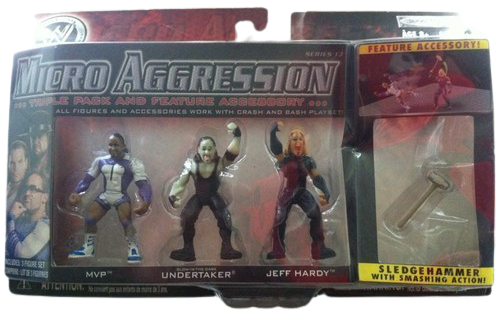 WWE Jakks Pacific Micro Aggression 13 MVP, Undertaker & Jeff Hardy Action & Toy Figures PWcatalog