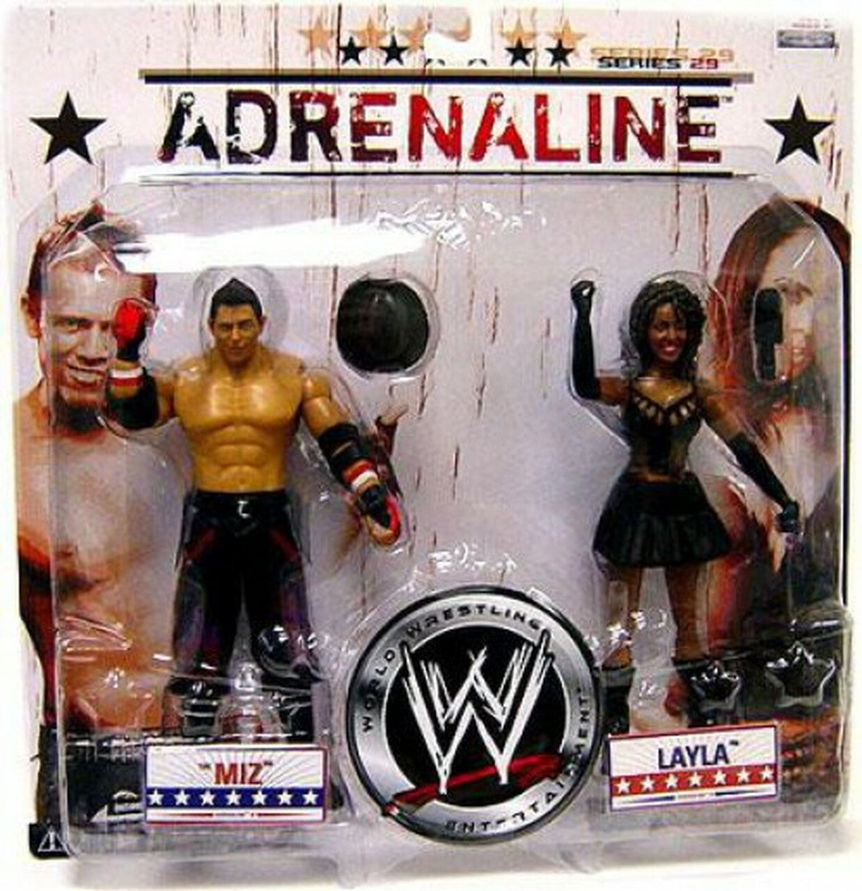 WWE Jakks Pacific Adrenaline 29 The Miz & Layla Action & Toy Figures PWcatalog