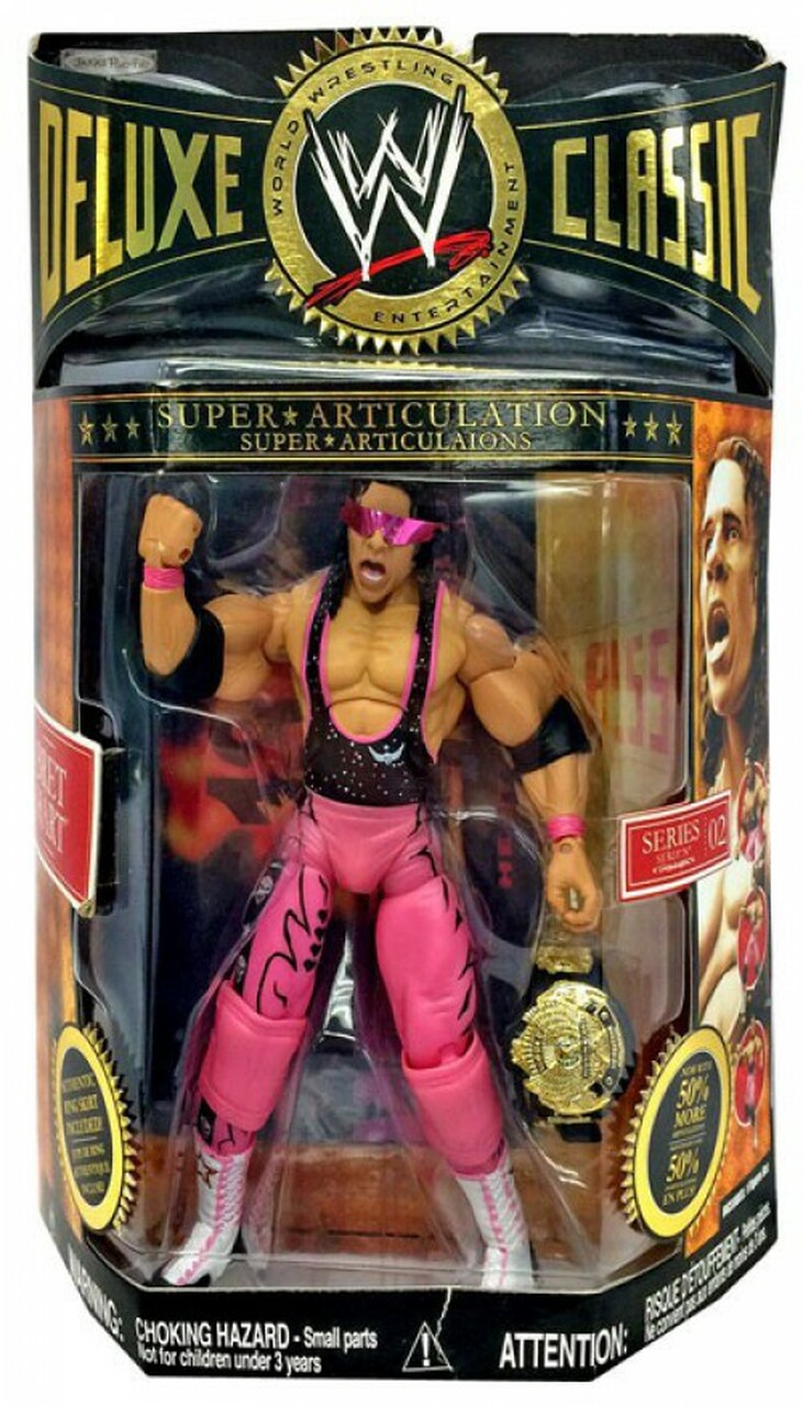 WWE Jakks Pacific Deluxe Classic Superstars 2 Bret Hart Action & Toy Figures PWcatalog