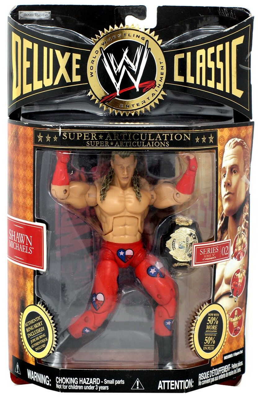 WWE Jakks Pacific Deluxe Classic Superstars 2 Shawn Michaels Action & Toy Figures PWcatalog
