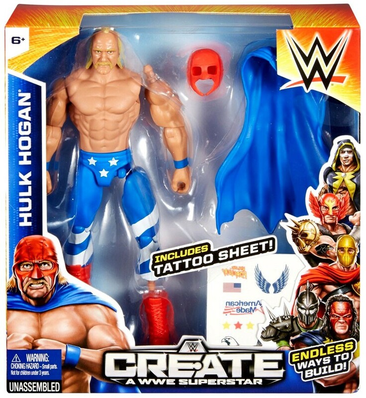 WWE Mattel Create a WWE Superstar 1 Hulk Hogan Action & Toy Figures PWcatalog