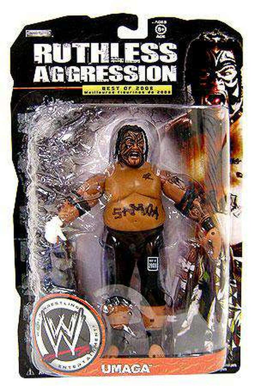 WWE Jakks Pacific Ruthless Aggression Best of 2008 Umaga Action & Toy Figures PWcatalog