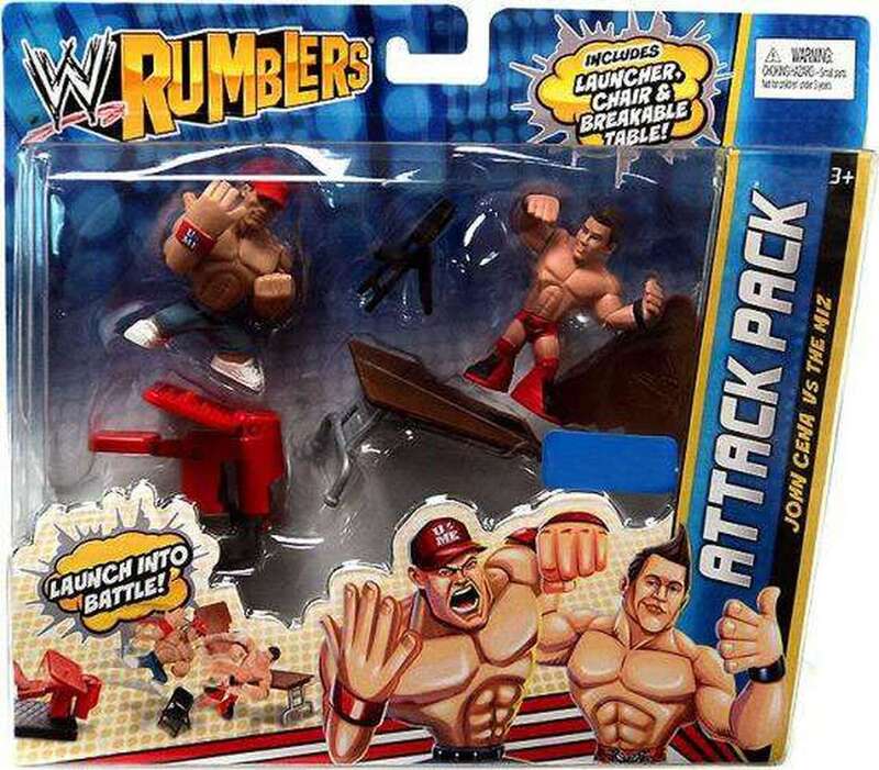 WWE Mattel Rumblers 2 Attack Pack: John Cena vs. The Miz Action & Toy Figures PWcatalog