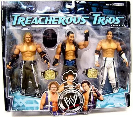 WWE Jakks Pacific Treacherous Trios 6 Brian Kendrick, Jimmy Wang Yang & Paul London Action & Toy Figures PWcatalog