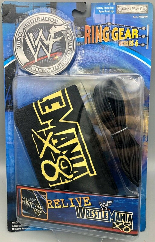 2002 WWF Jakks Pacific Ring Gear Series 6: Relive WrestleMania X8: Ring Skirt & Ropes Action & Toy Figures PWcatalog