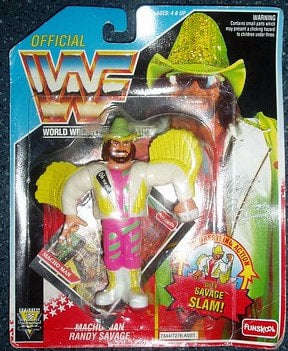 WWF Hasbro 5 "Macho Man" Randy Savage with Savage Slam! Action & Toy Figures PWcatalog