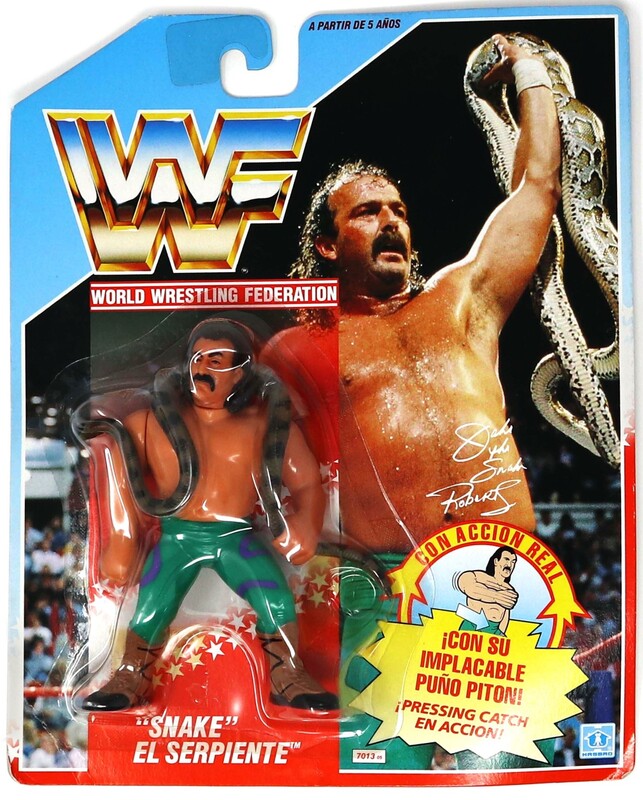 WWF Hasbro 1 Jake "The Snake" Roberts with Python Punch! Action & Toy Figures PWcatalog