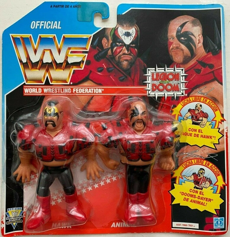 WWF Hasbro 4 Legion of Doom: Hawk with Hawk Attack! & Animal with Dooms-Dayer! Action & Toy Figures PWcatalog