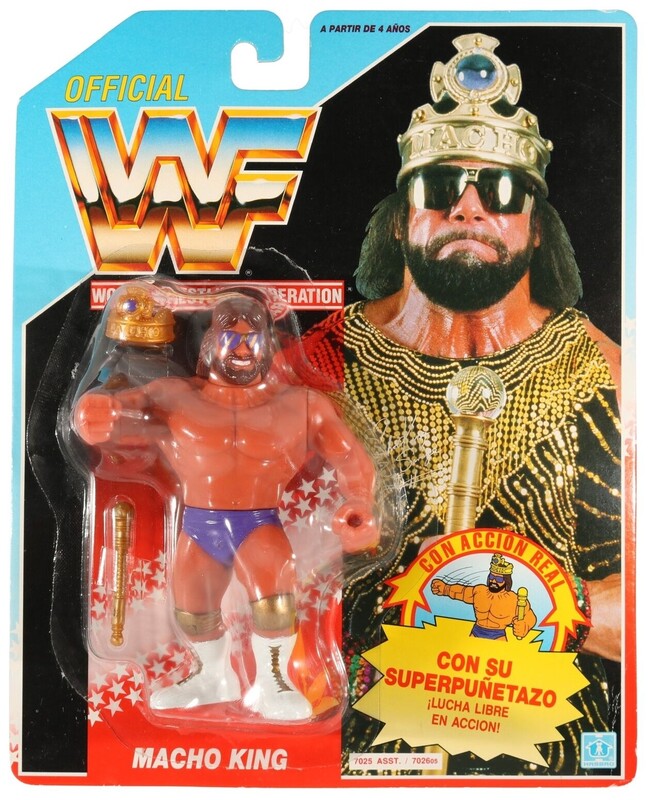 WWF Hasbro 2 "Macho King" Randy Savage with Macho Masher! Action & Toy Figures PWcatalog