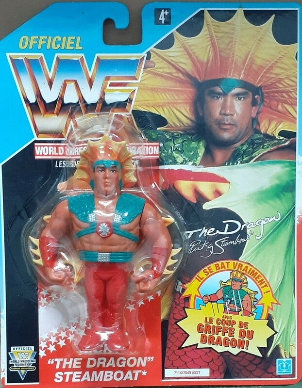 WWF Hasbro 4 Ricky "The Dragon" Steamboat with Steamboat Springer! Action & Toy Figures PWcatalog