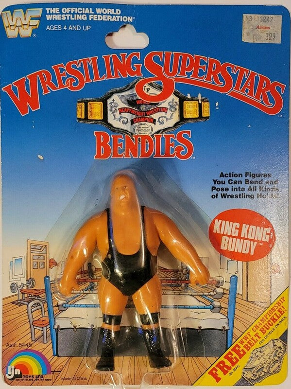 WWF LJN Wrestling Superstars Bendies King Kong Bundy Action & Toy Figures PWcatalog