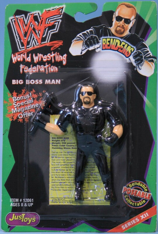 WWF Just Toys Bend-Ems 12 Big Boss Man Action & Toy Figures PWcatalog
