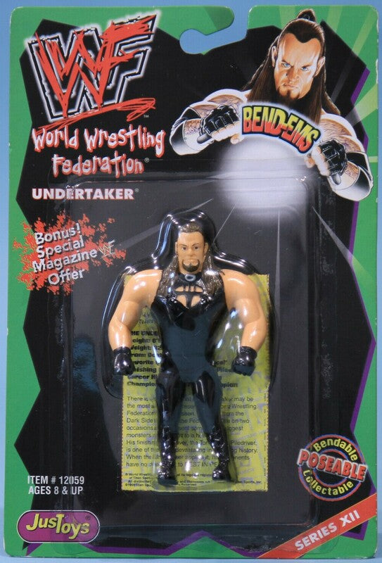 WWF Just Toys Bend-Ems 12 Undertaker Action & Toy Figures PWcatalog