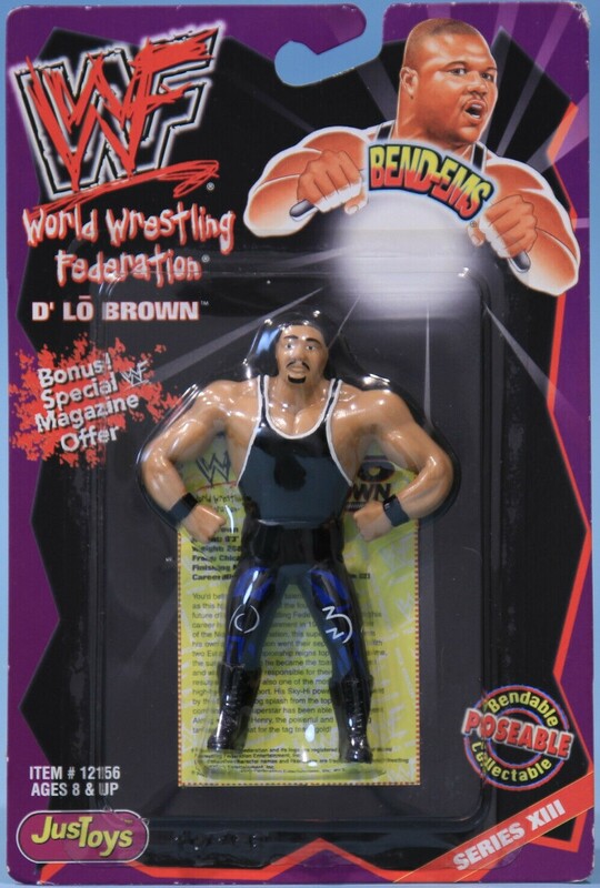 WWF Just Toys Bend-Ems 13 D'Lo Brown Action & Toy Figures PWcatalog