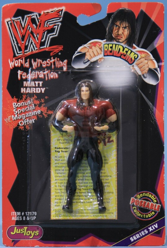 WWF Just Toys Bend-Ems 14 Matt Hardy Action & Toy Figures PWcatalog