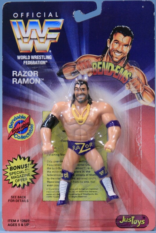 WWF Just Toys Bend-Ems 1 Razor Ramon Action & Toy Figures PWcatalog