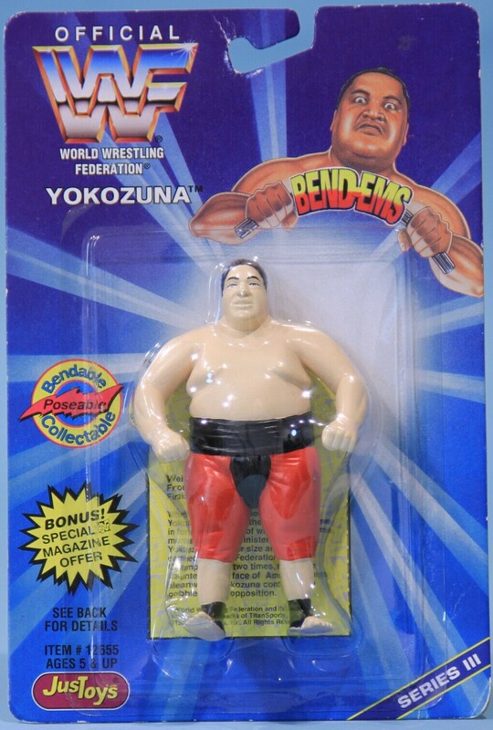 WWF Just Toys Bend-Ems 3 Yokozuna Action & Toy Figures PWcatalog