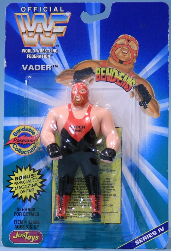WWF Just Toys Bend-Ems 4 Vader Action & Toy Figures PWcatalog