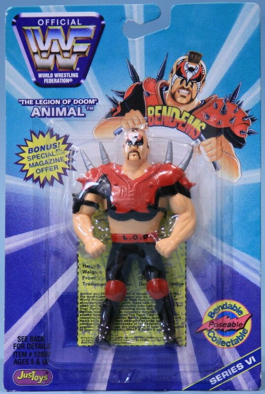 WWF Just Toys Bend-Ems 6 "The Legion of Doom" Animal Action & Toy Figures PWcatalog