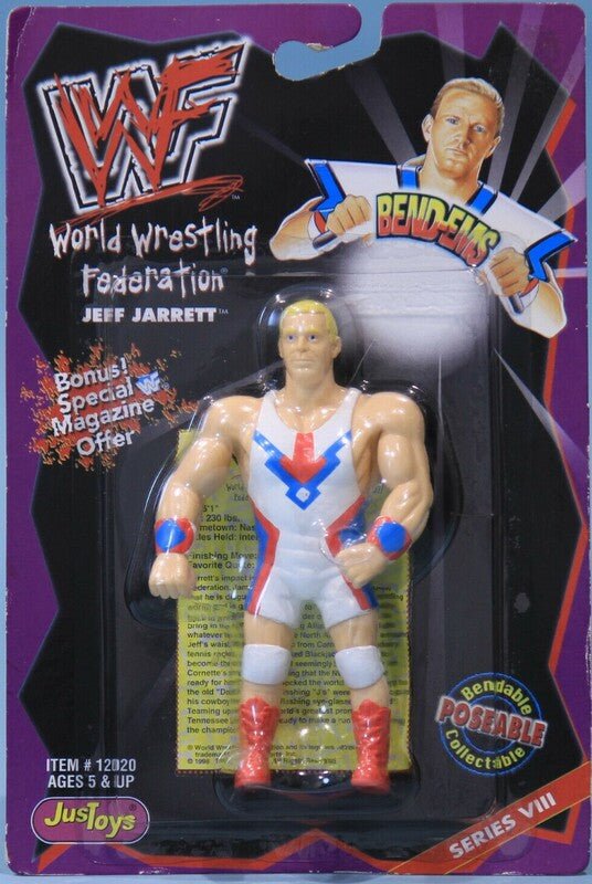 WWF Just Toys Bend-Ems 8 Jeff Jarrett Action & Toy Figures PWcatalog