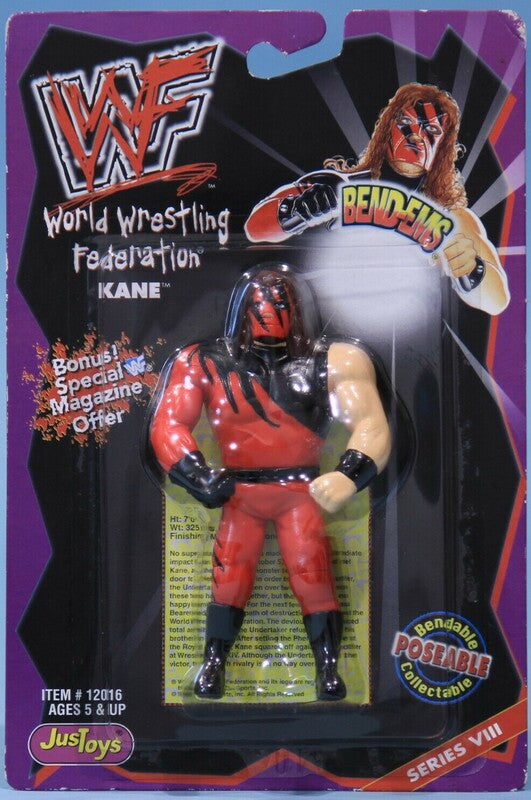 WWF Just Toys Bend-Ems 8 Kane Action & Toy Figures PWcatalog