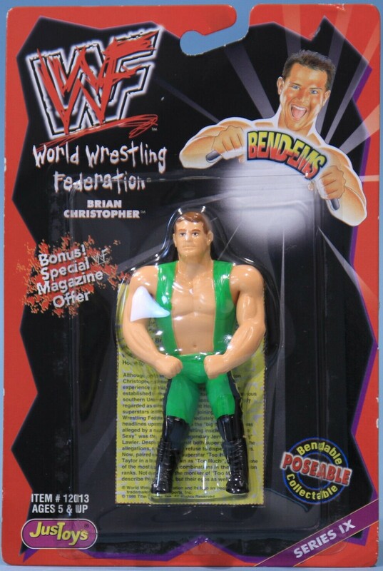 WWF Just Toys Bend-Ems 9 Brian Christoper Action & Toy Figures PWcatalog