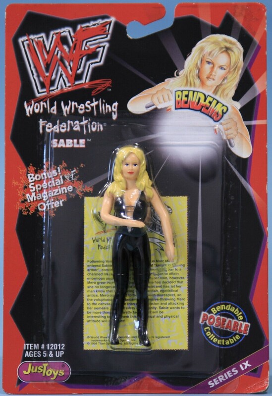 WWF Just Toys Bend-Ems 9 Sable Action & Toy Figures PWcatalog