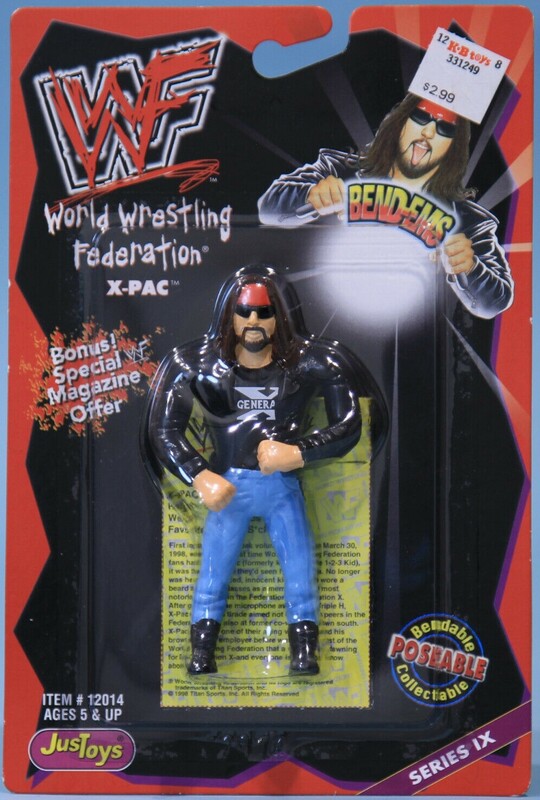 WWF Just Toys Bend-Ems 9 X-Pac Action & Toy Figures PWcatalog