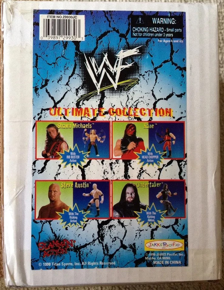 1998 WWF Jakks Pacific JC Penney Ultimate Collection Mailaway: Shawn Michaels, Kane, Stone Cold Steve Austin & Undertaker Action & Toy Figures PWcatalog
