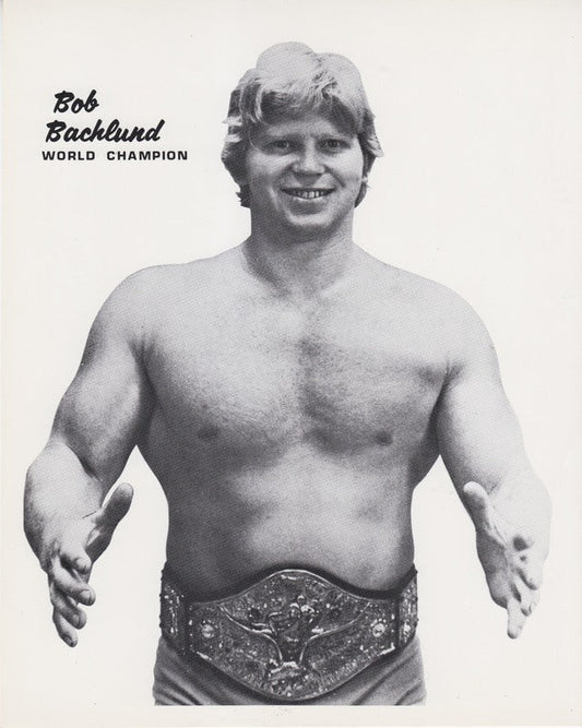 1980s WWWF CHAMPION Bob Backlund Promo Photo